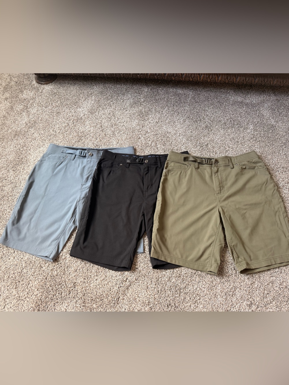 Bundle 🚵🧗Gerry Weber Men's Black, Green, Blue Waistband Adjust Flex Shorts